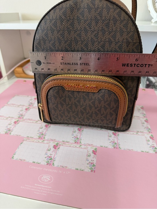 Michael Kors Tan Leather Crossbody with Gold Hardware main image 5
